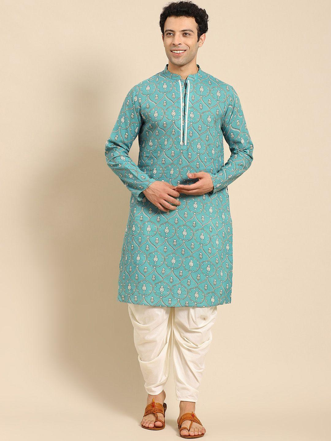 anouk ethnic motifs printed thread work kurta