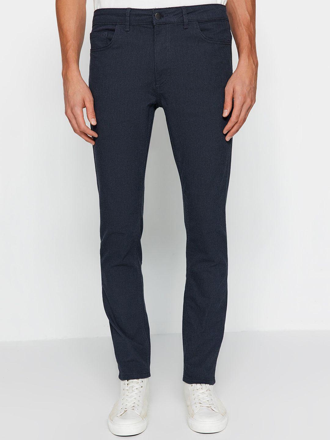 trendyol men mid rise plain chinos