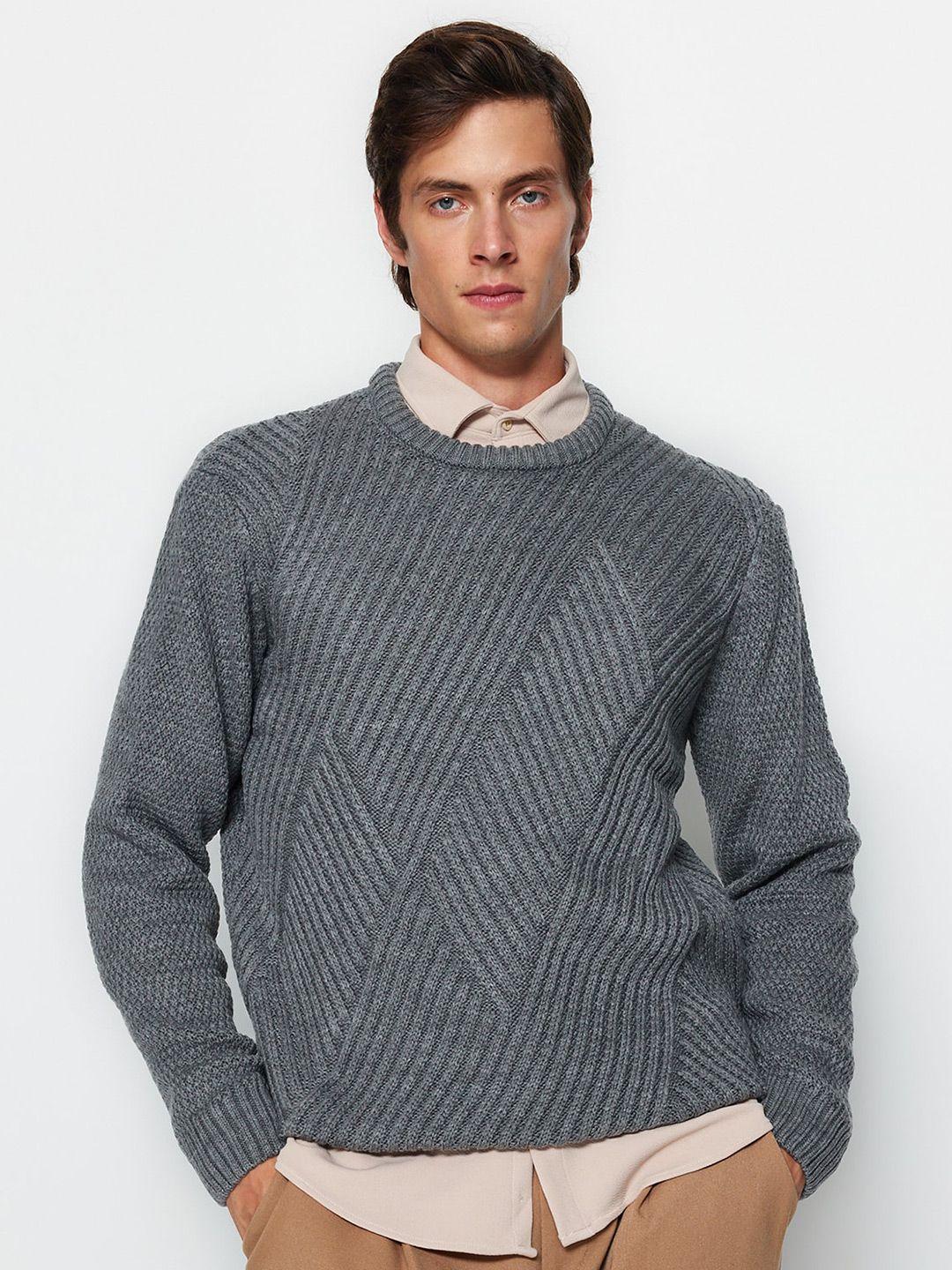 trendyol cable knit acrylic pullover