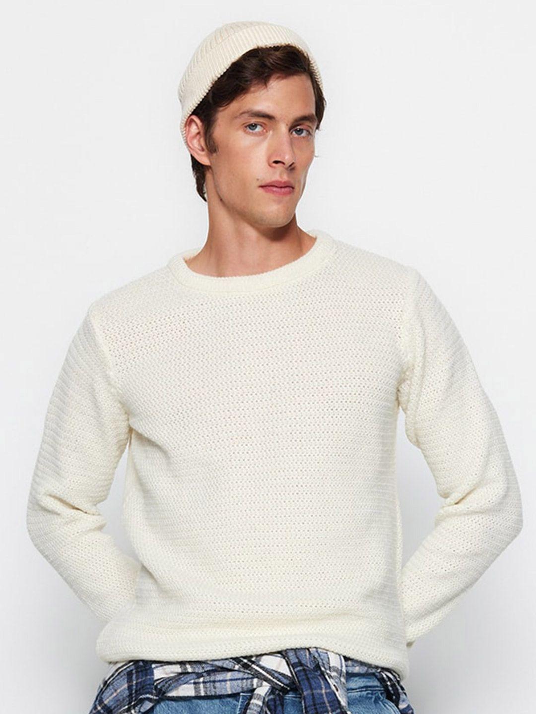 trendyol ribbed round neck pullover