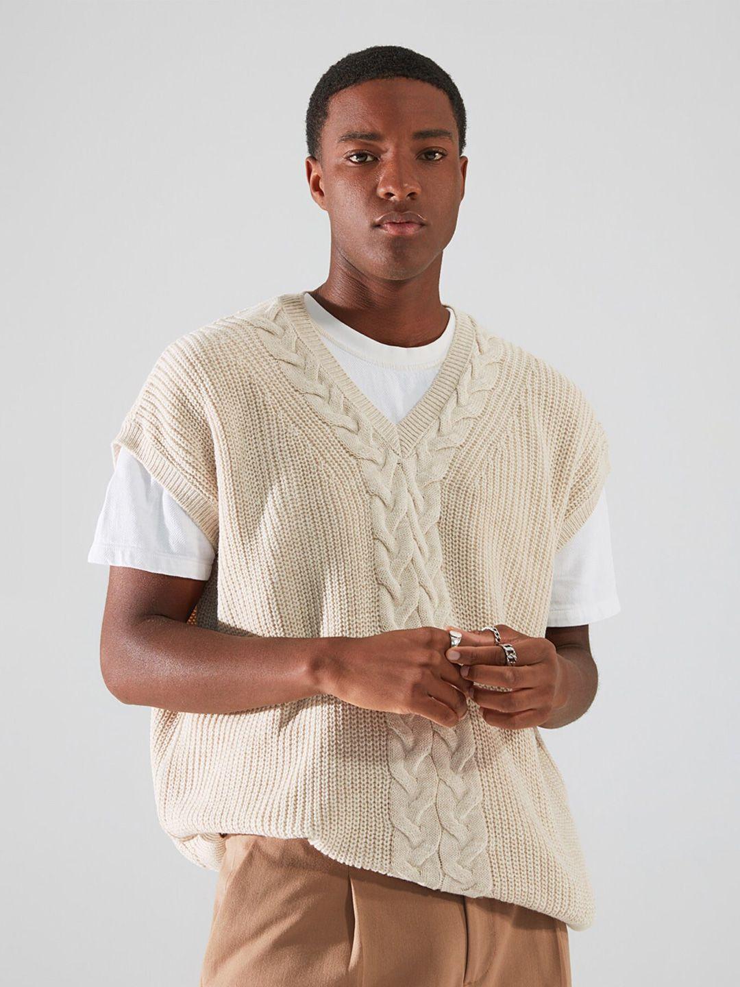 trendyol cable knit sweater vest