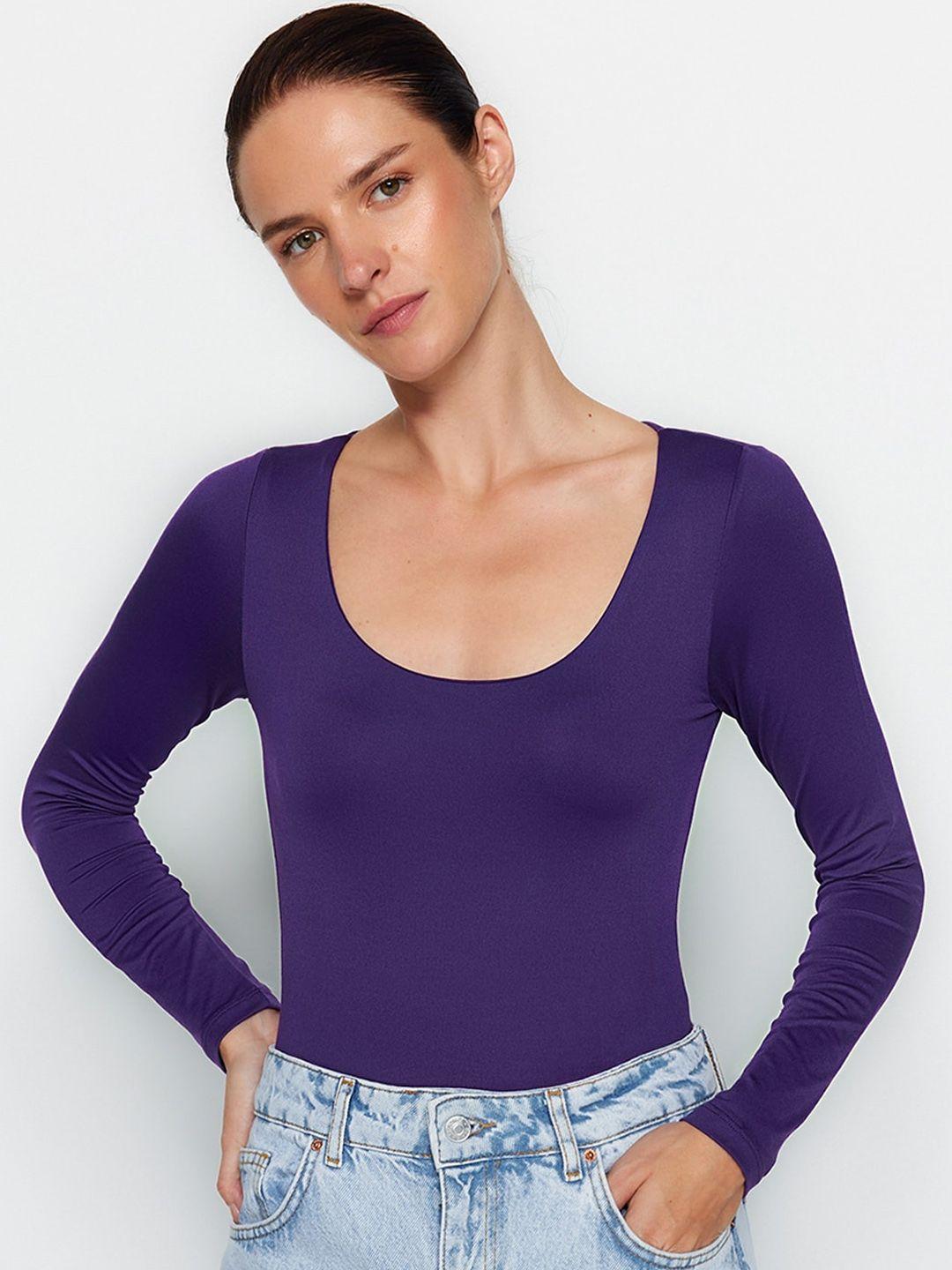 trendyol round neck bodysuit