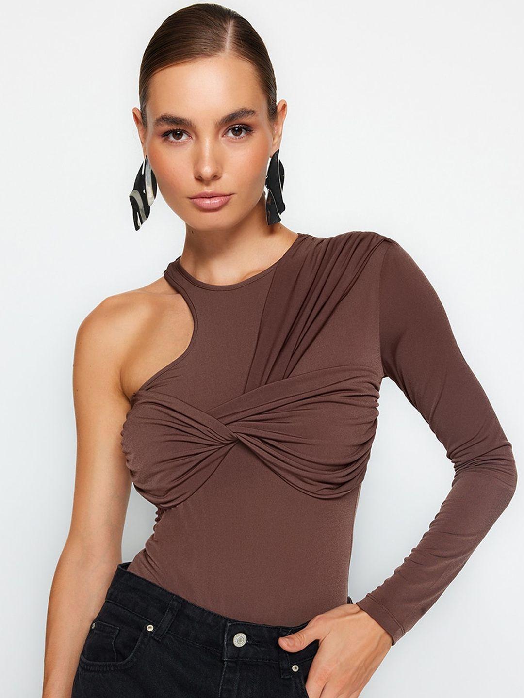 trendyol self design one shoulder bodysuit