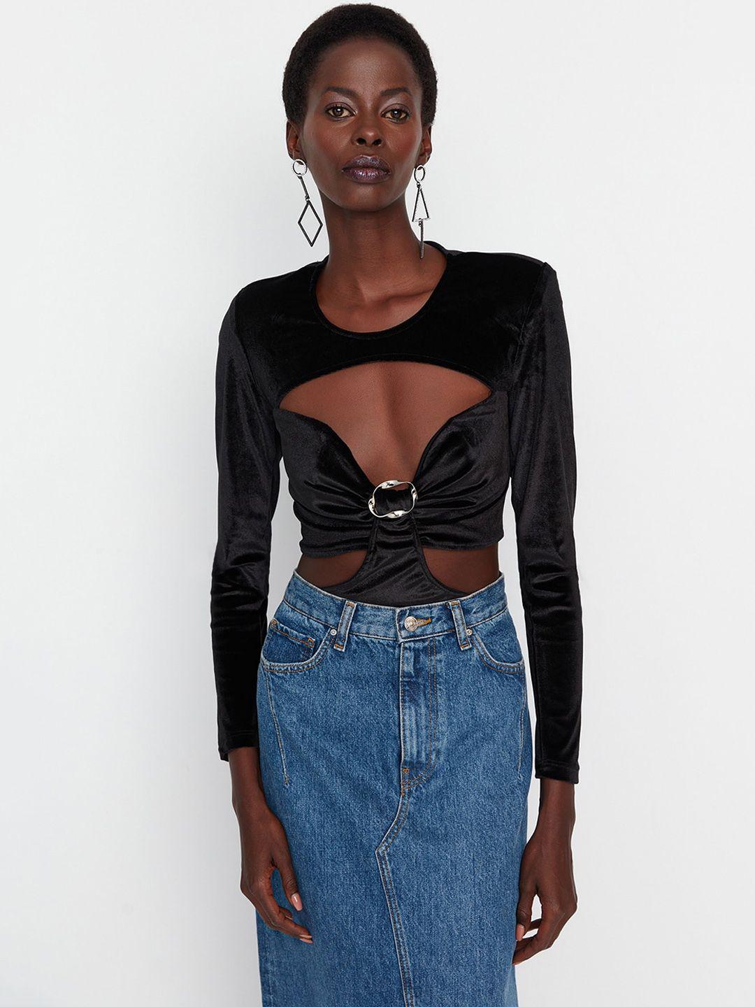 trendyol cut-out detailed bodysuit