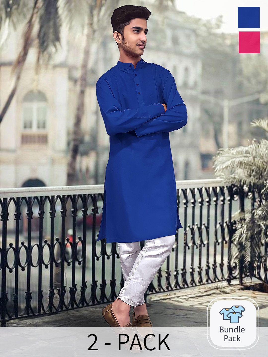 1 stop fashion selection of 2 mandarin collar straight kurta