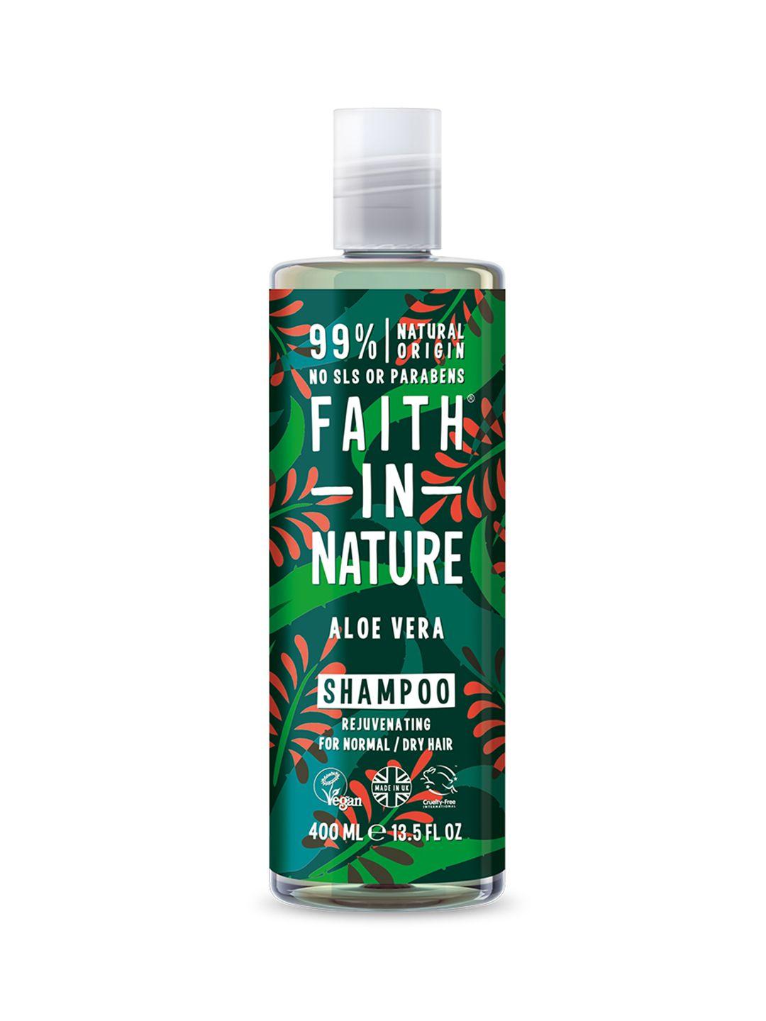 faith in nature aloe vera rejuvenating shampoo for normal / dry hair - 400ml