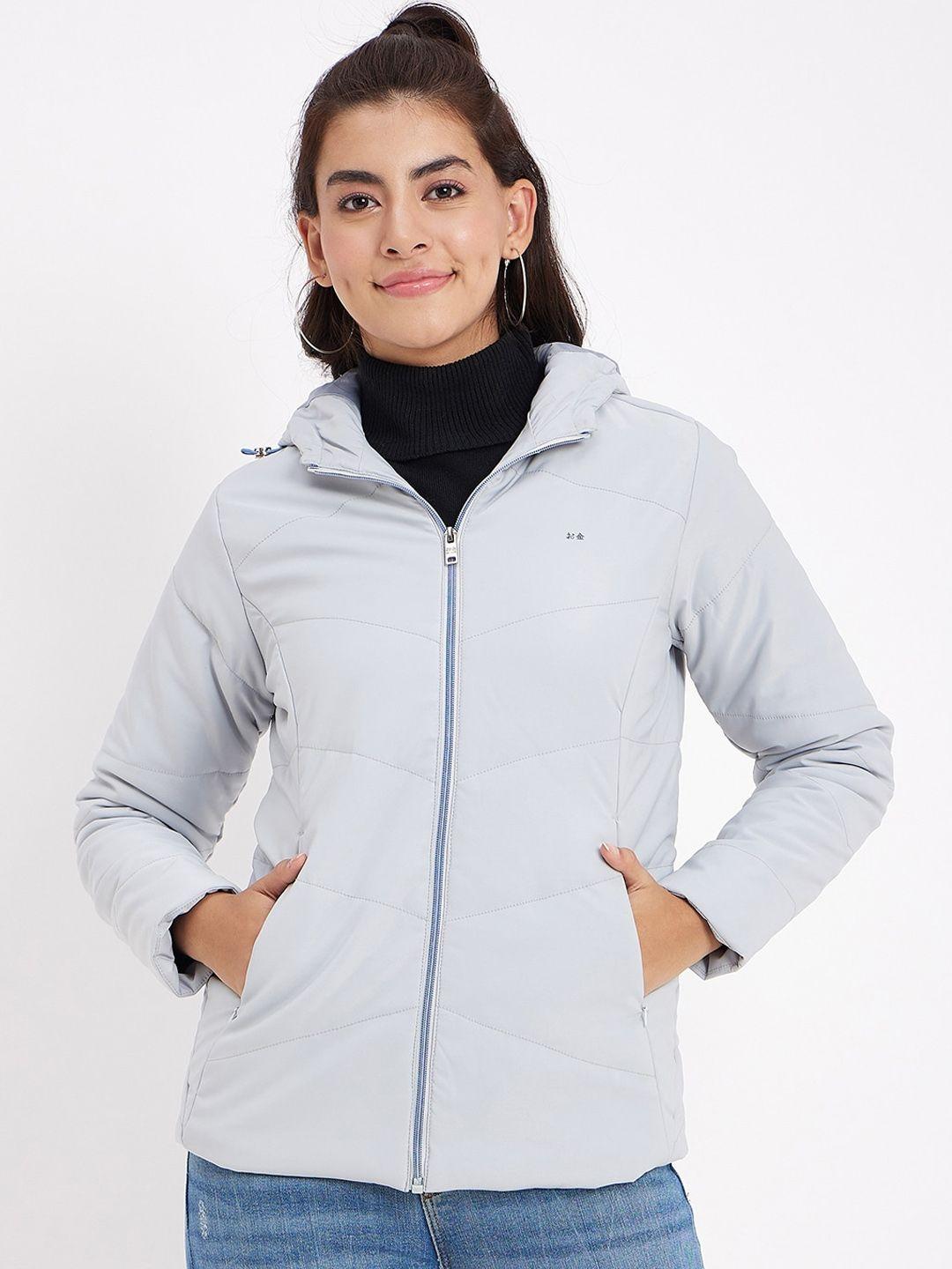 okane hooded lightweight padded jacket