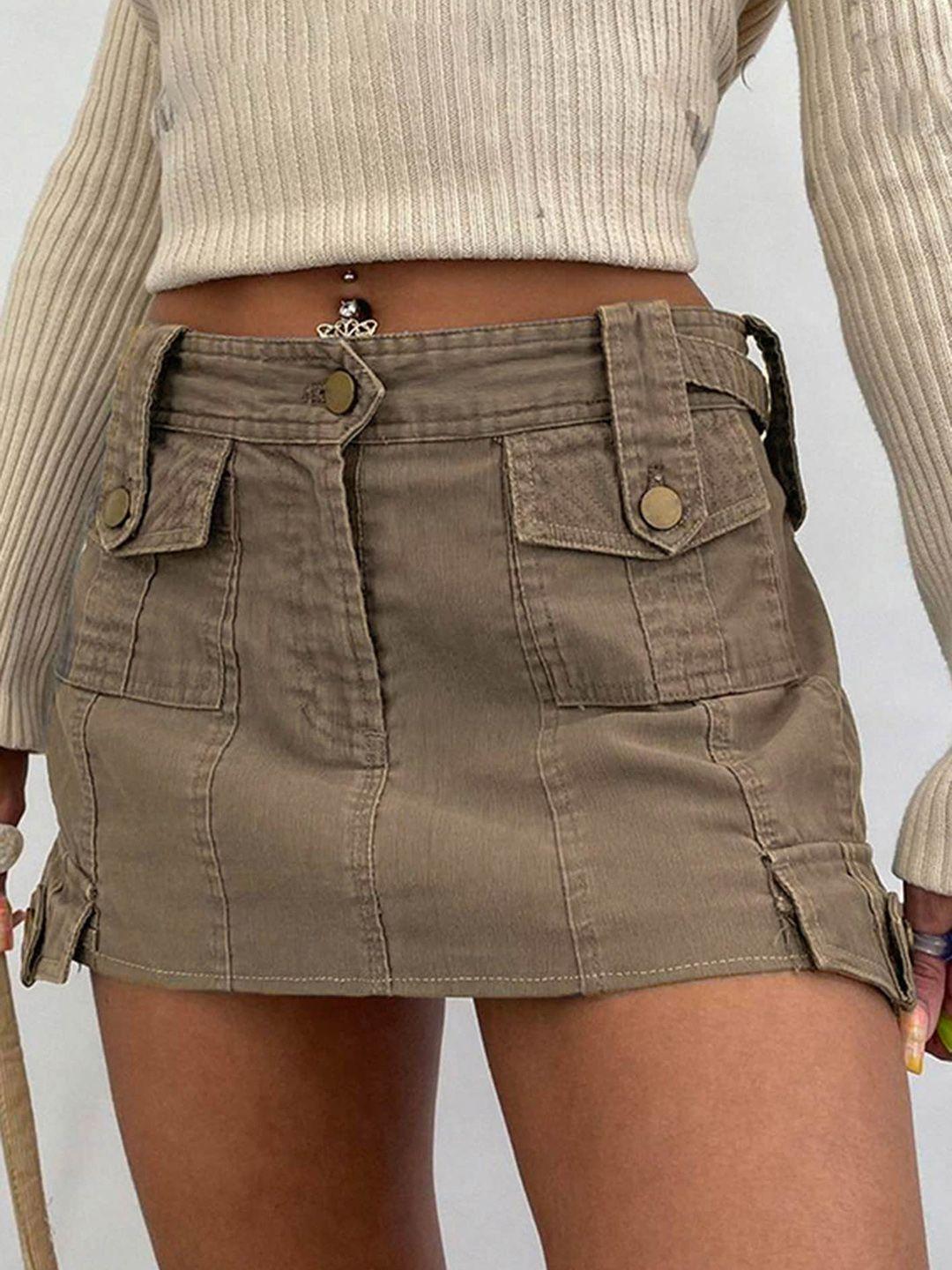 lulu & sky a-line mini denim skirt