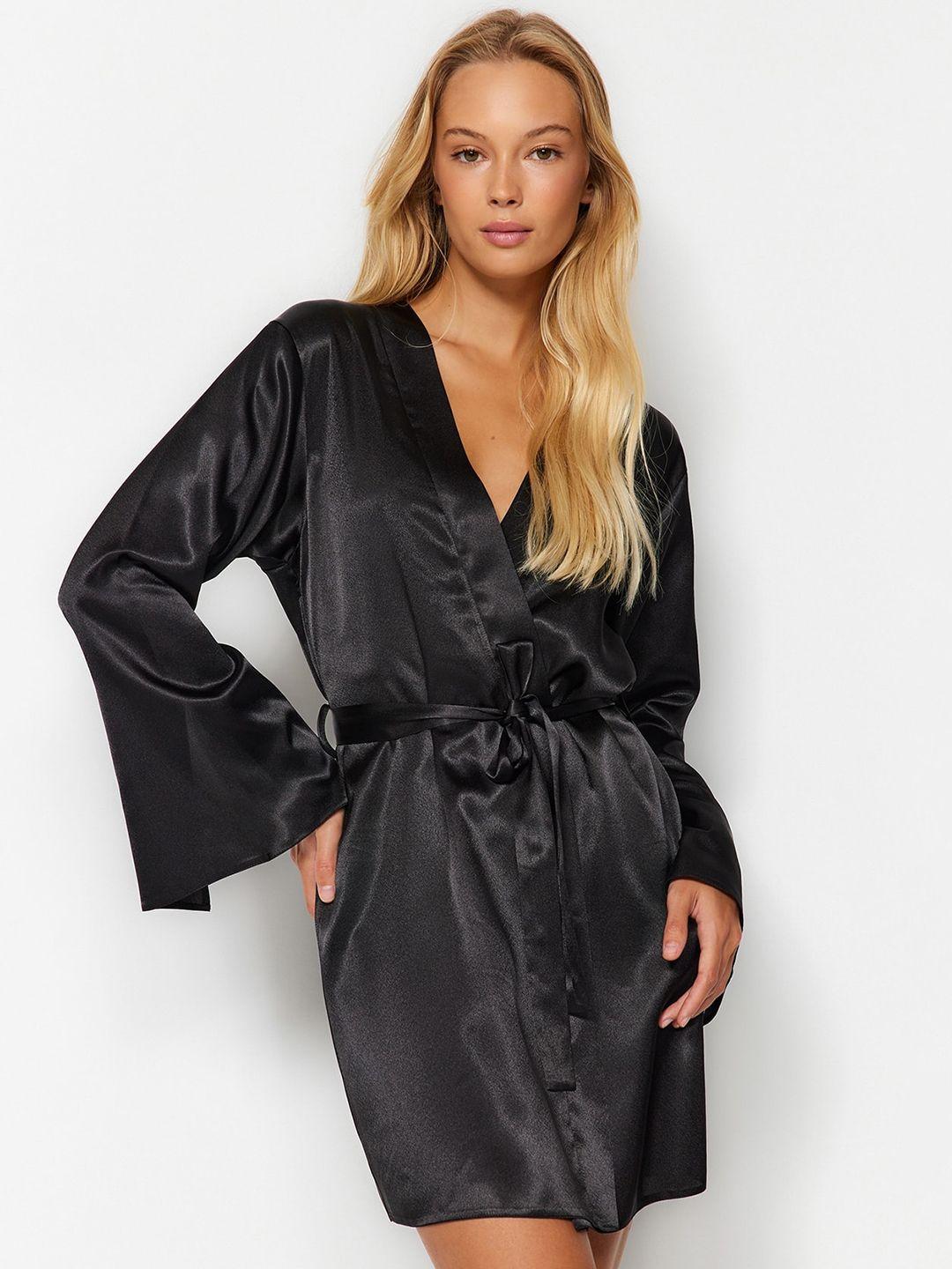 trendyol v-neck wrap nightdress