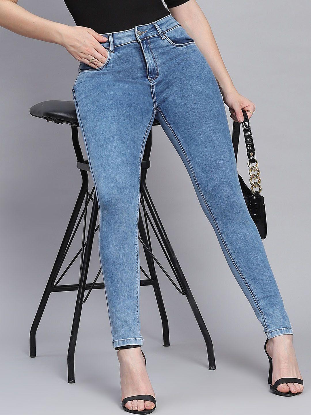 monte carlo women clean look light fade jeans