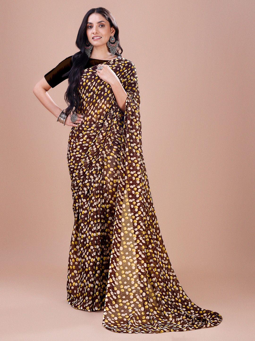 dori abstract printed pure georgette saree