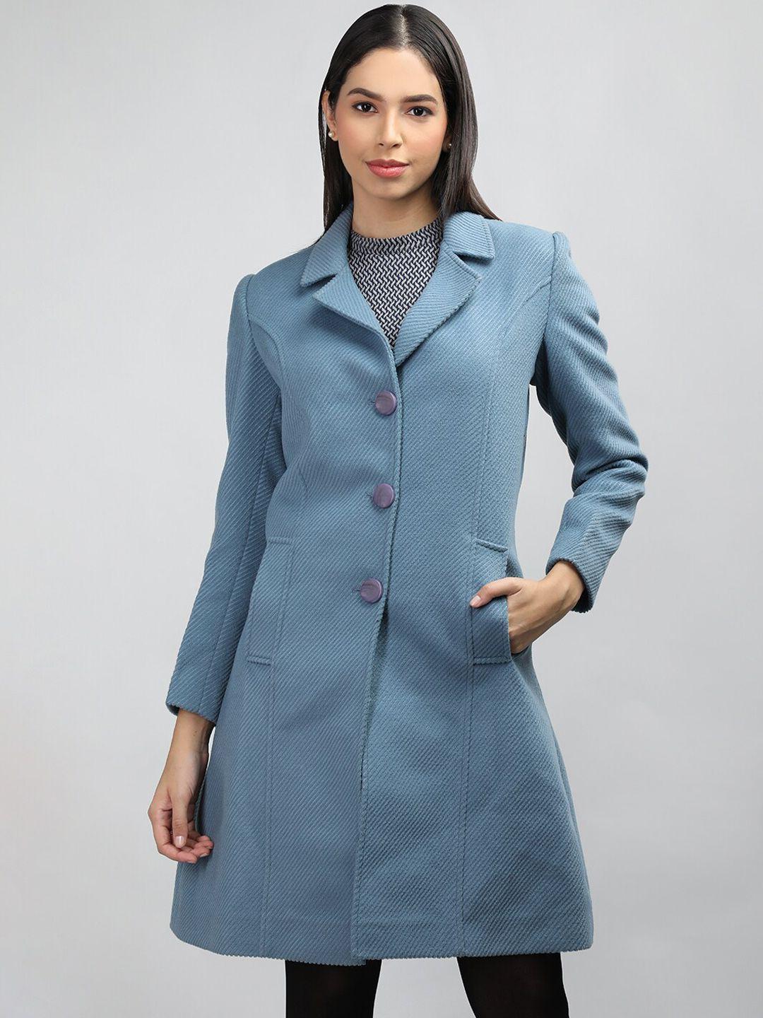 lure urban woollen single-breasted overcoat