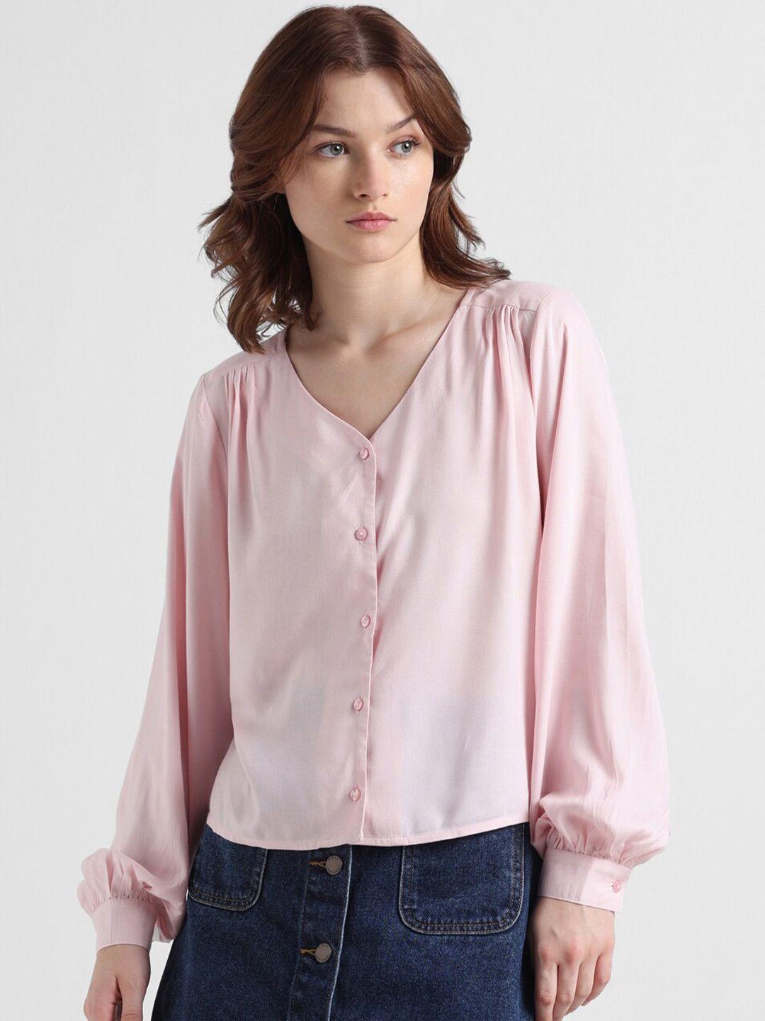 only v-neck shirt style top