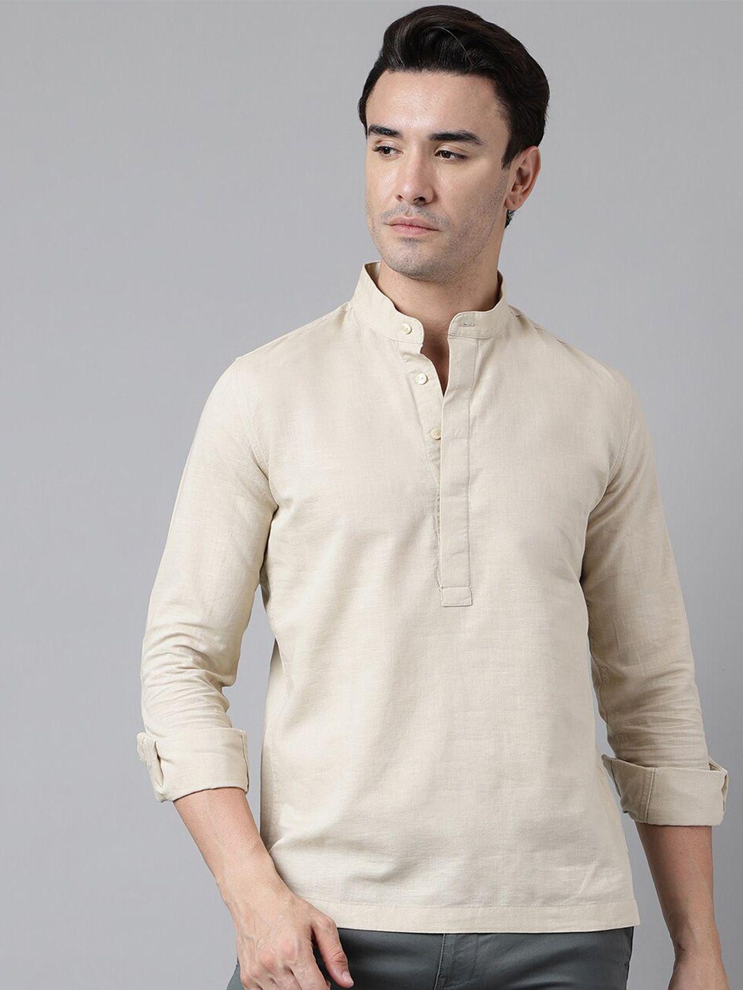 woodland mandarin collar casual shirt