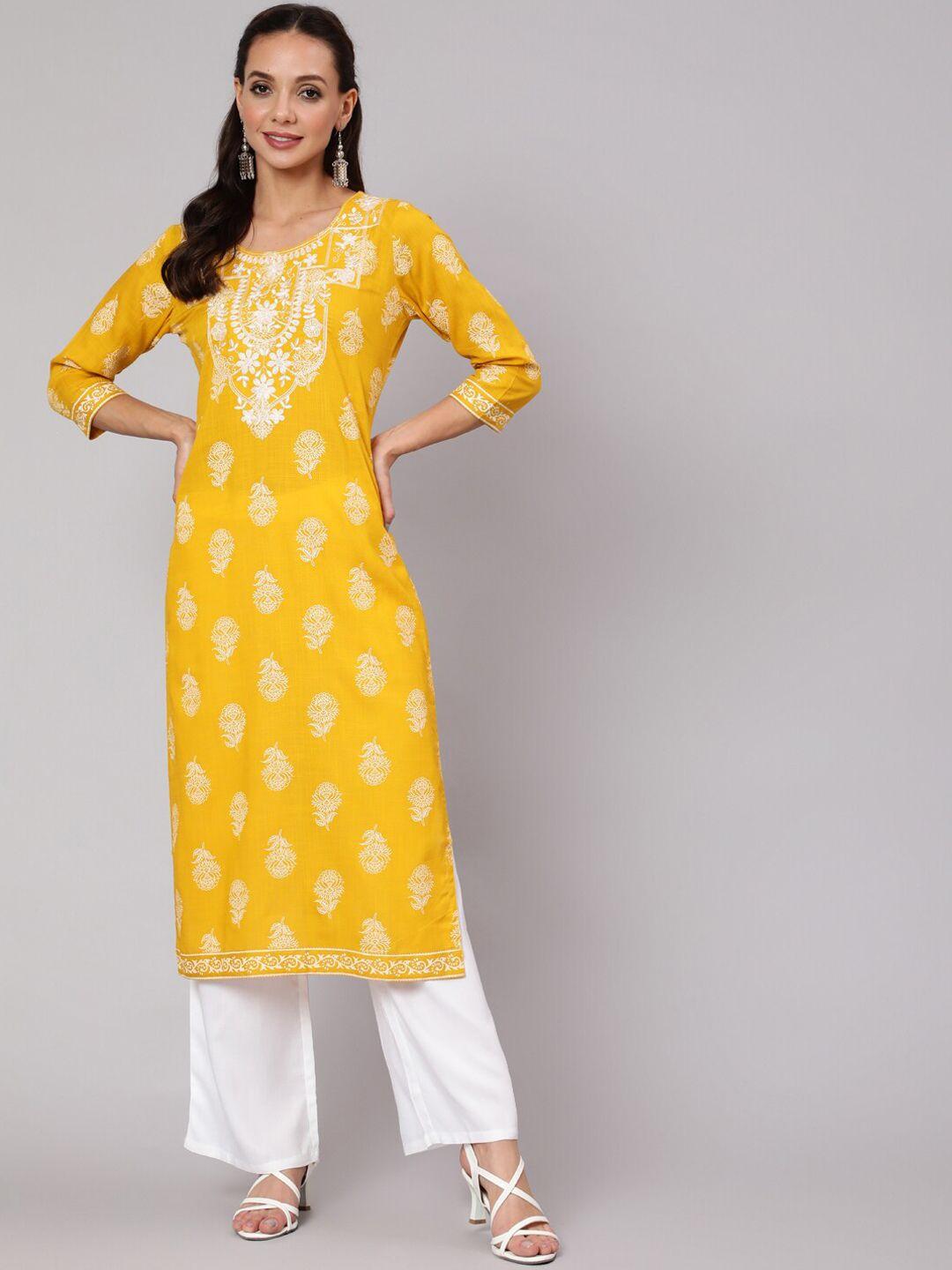 jaipur kurti ethnic motifs printed kurta