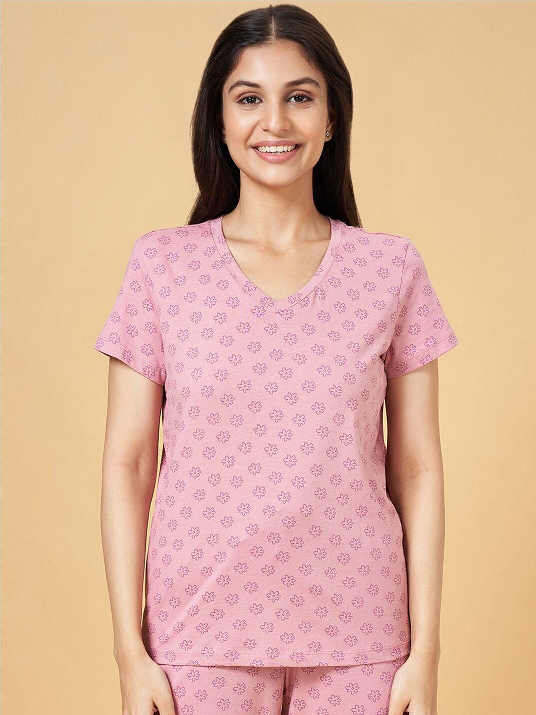 dreamz by pantaloons v-neck print cotton top