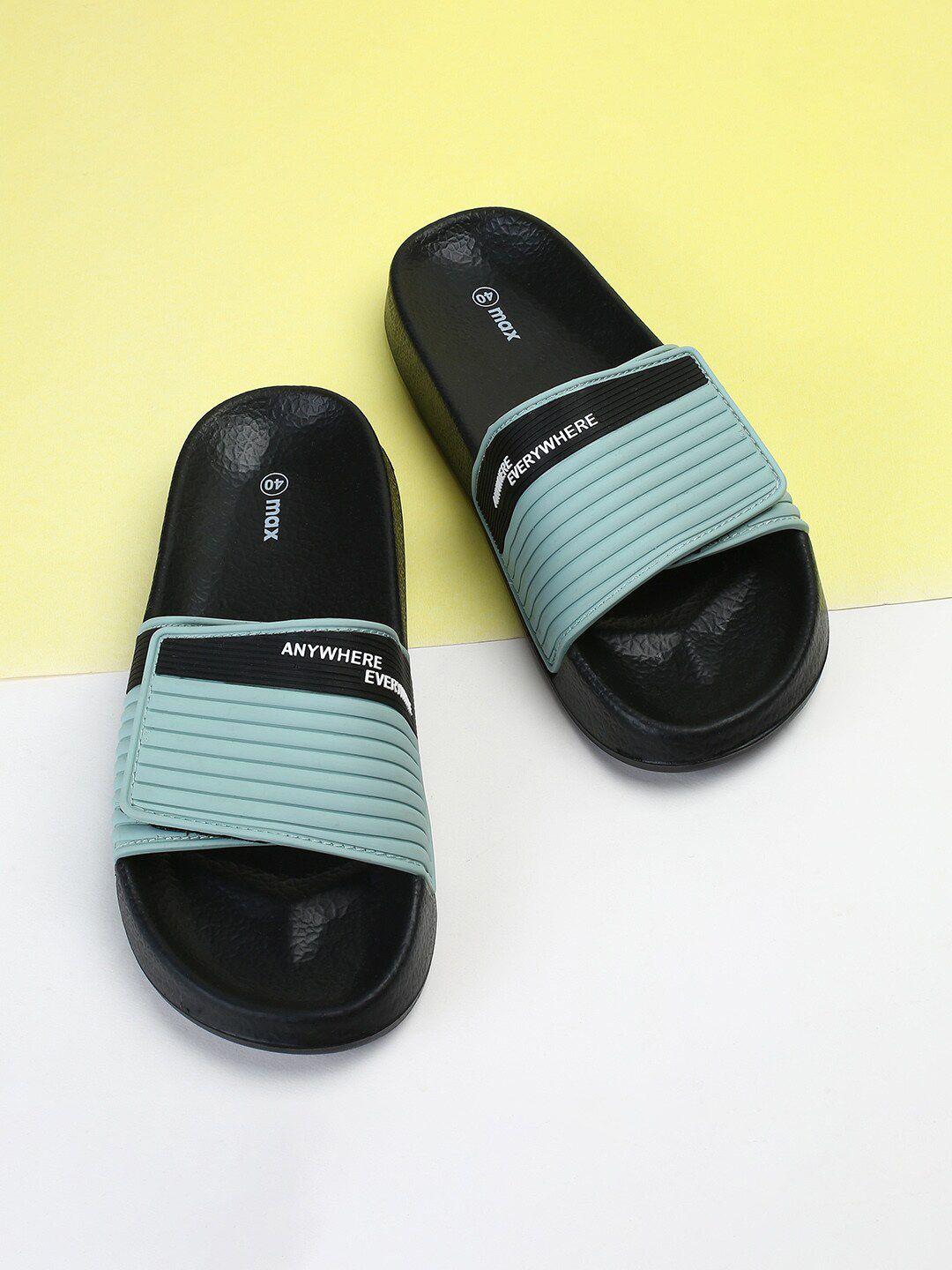 max men striped sliders