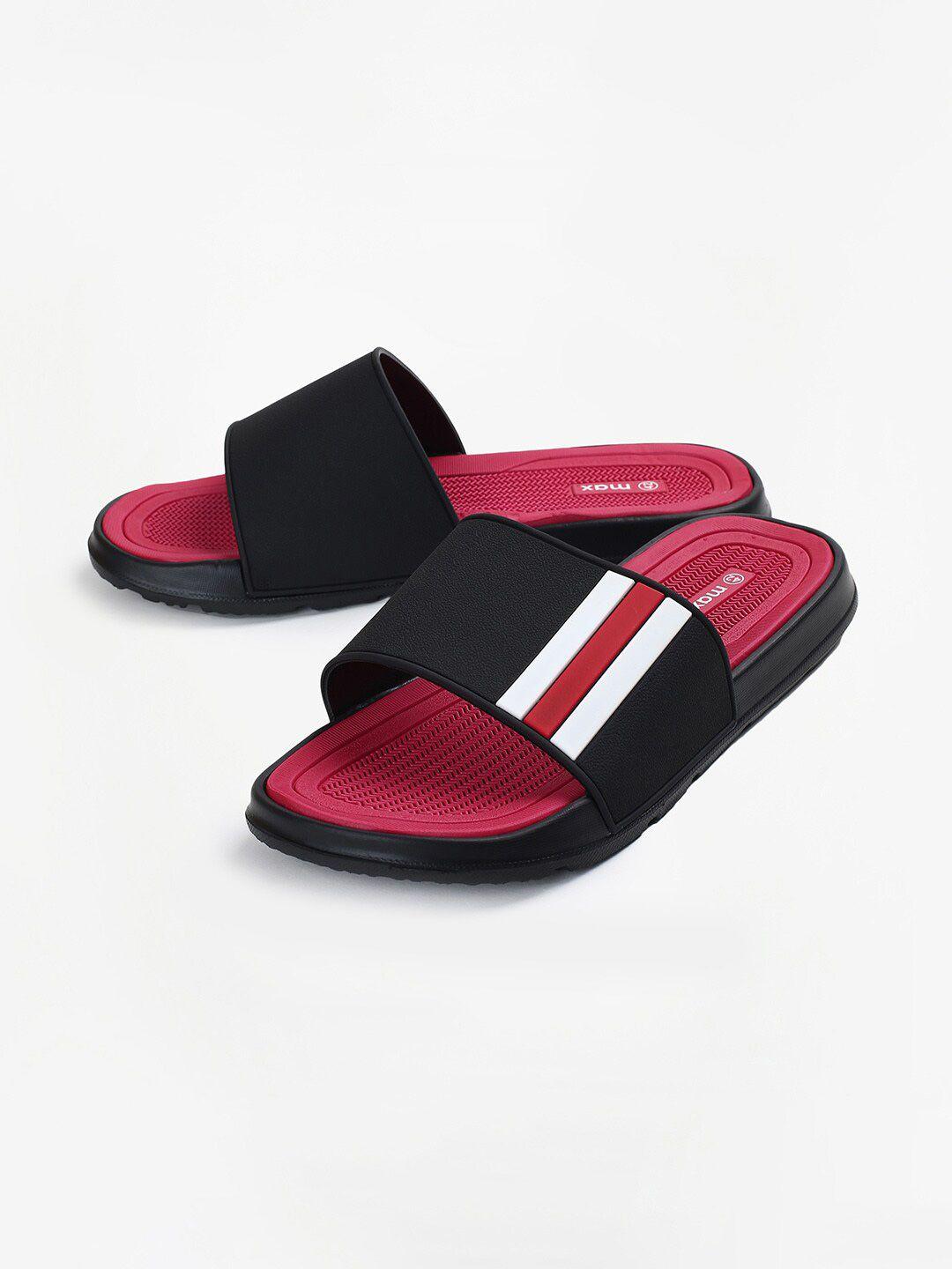 max men striped sliders