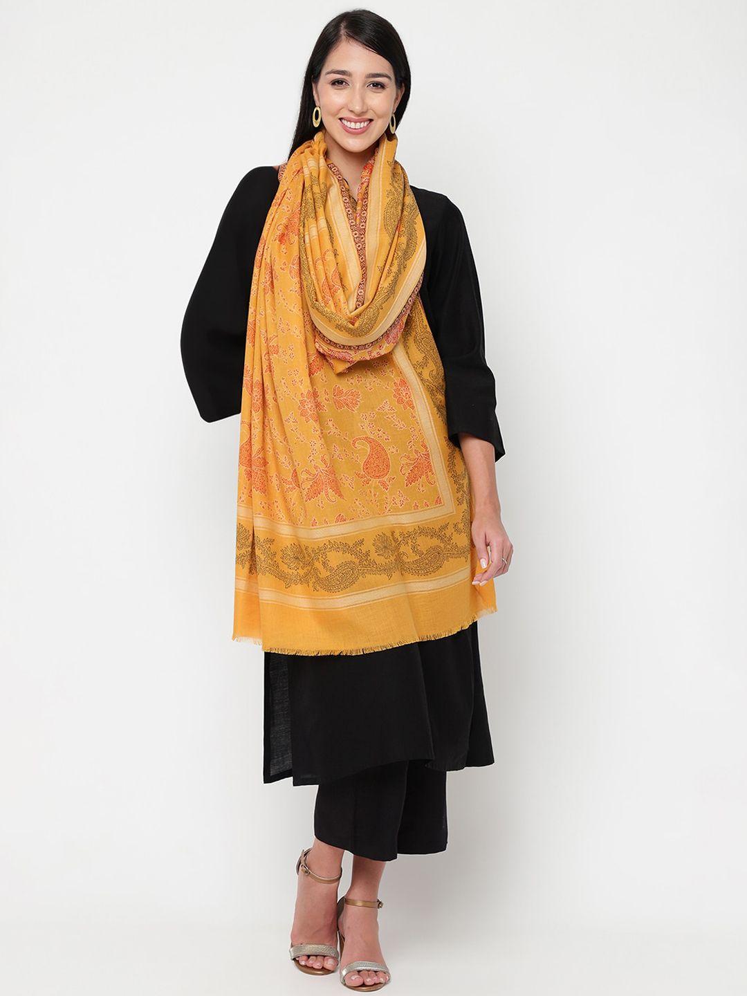 la vastraa women woven-design woollen shawl