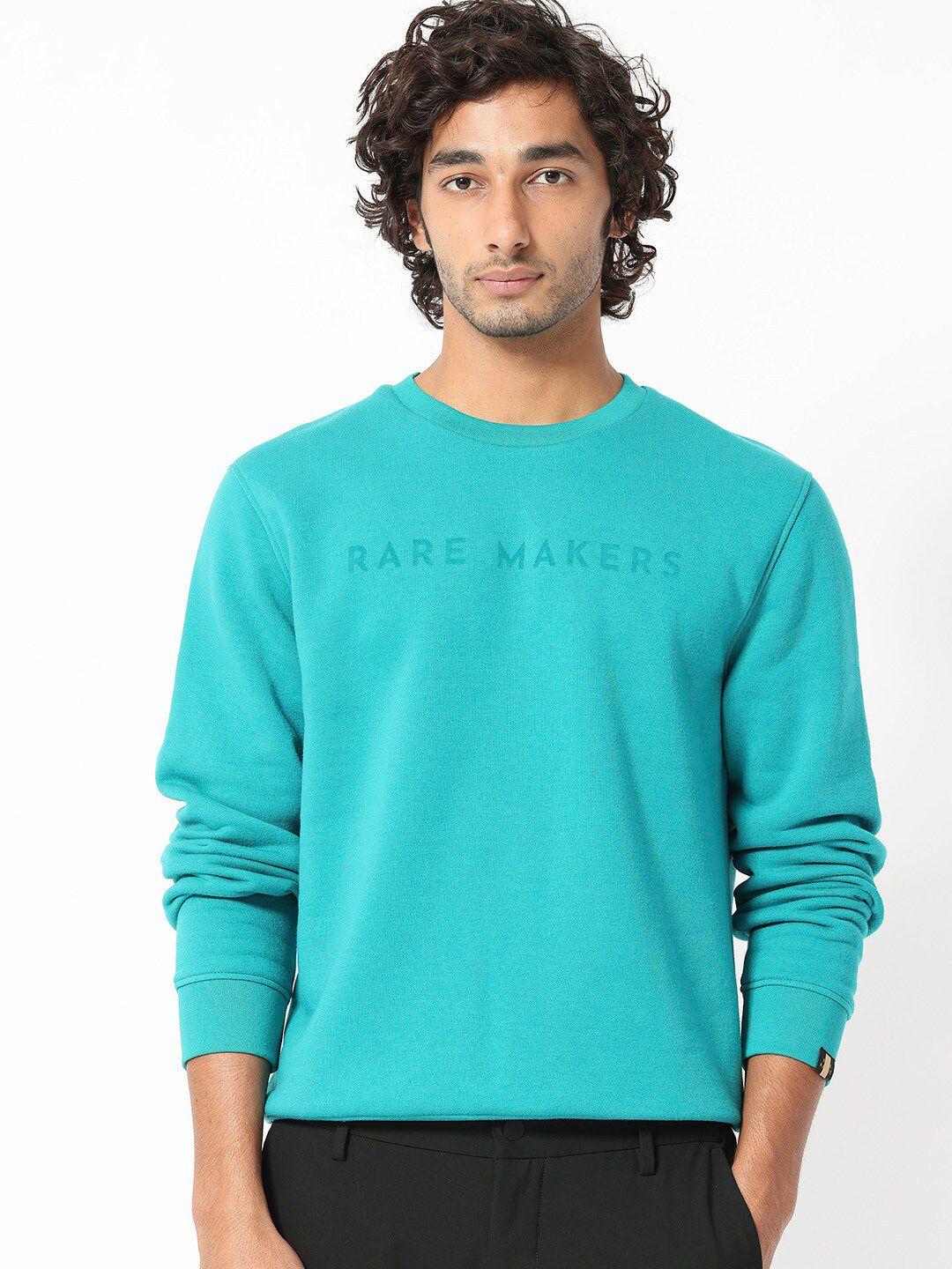 rare rabbit typography printed cotton pullover sweatshirt