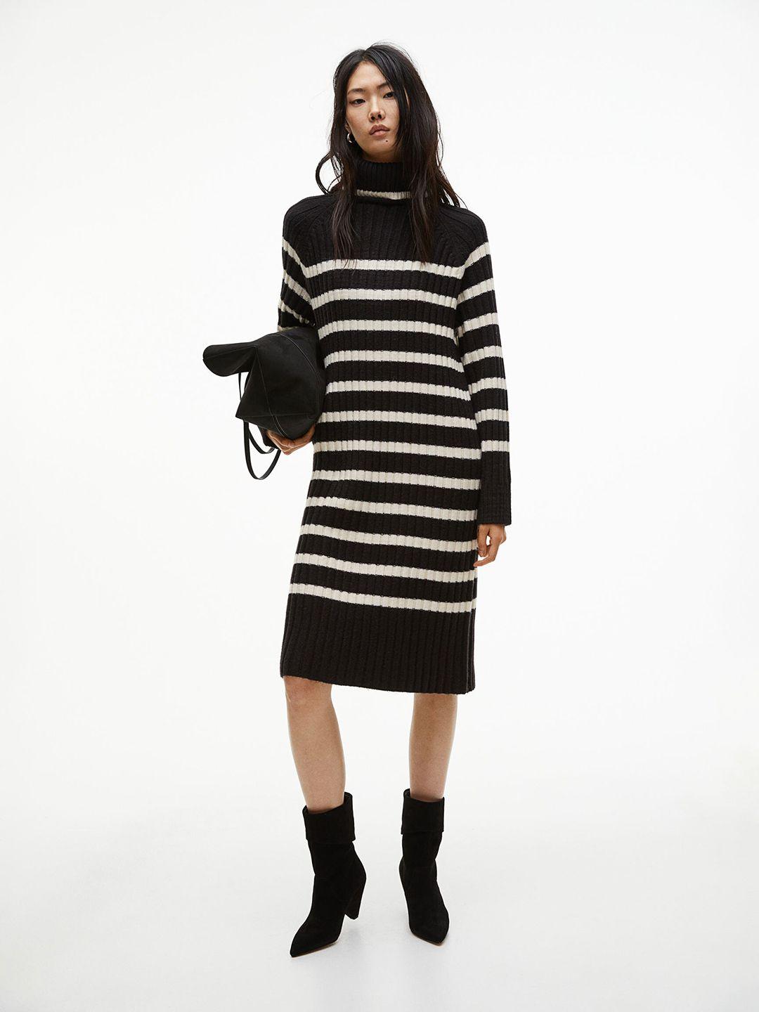 h&m polo-neck dress