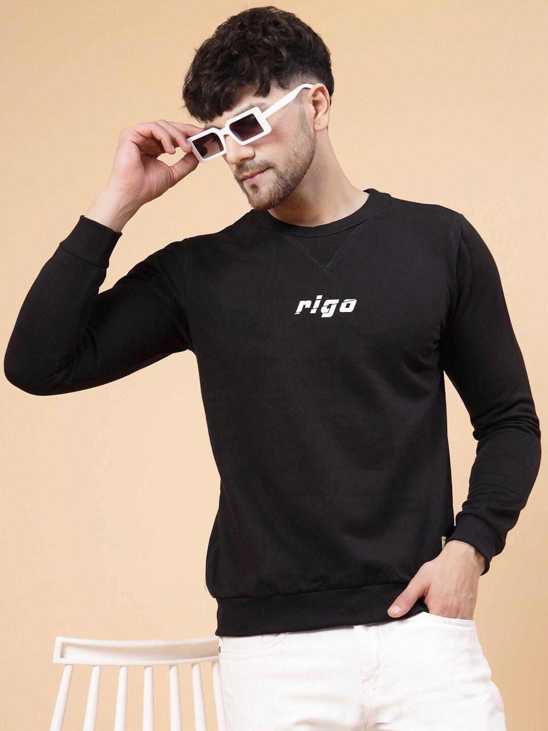 rigo typography printed sweatshirt