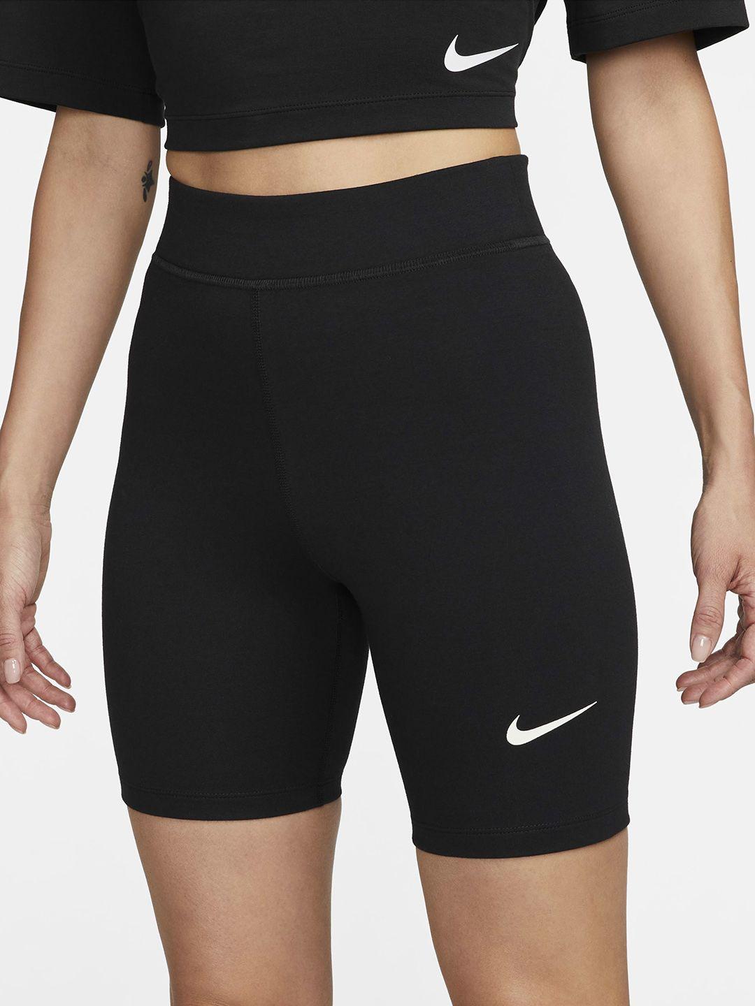 nike women sportswear classics high-waisted 8 biker sports shorts