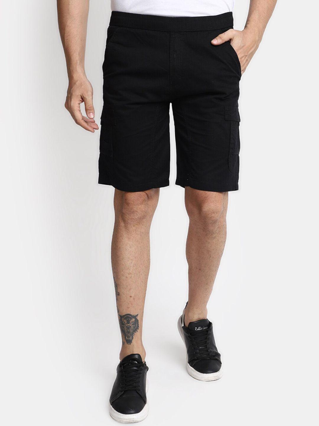 v-mart men mid-rise cotton cargo shorts