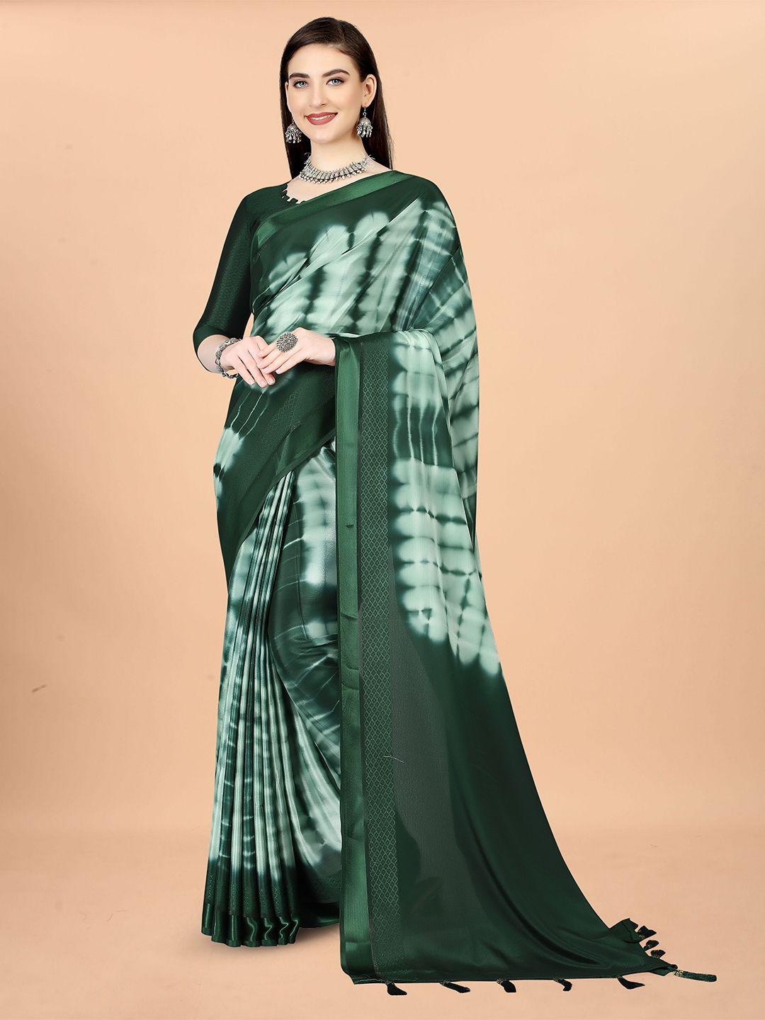 munir tie and dyed zari silk blend saree