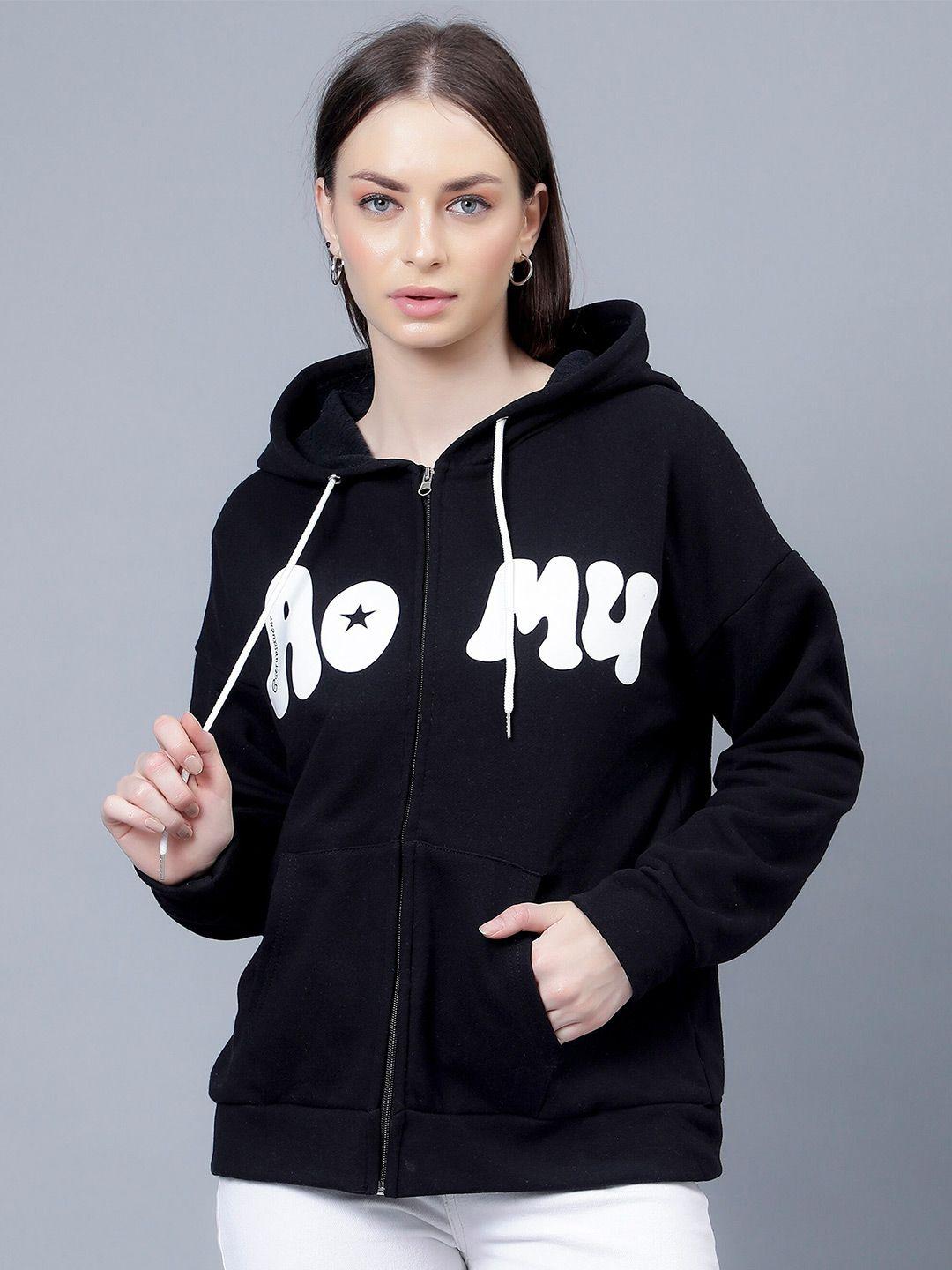 albion women black hooded sweatshirt