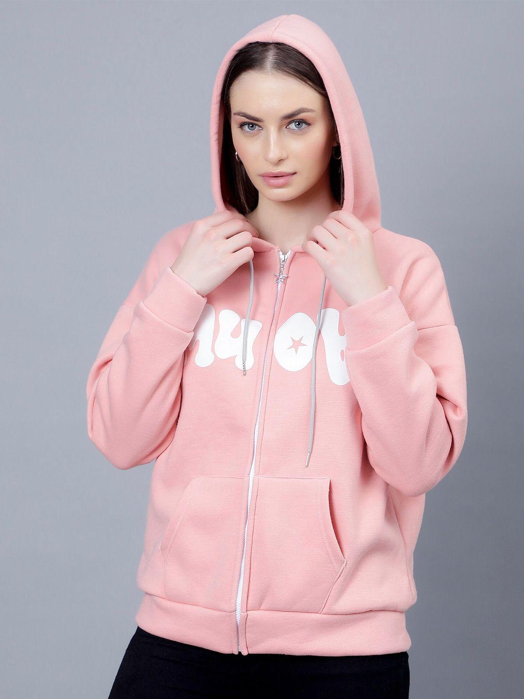 albion women peach-coloured hooded sweatshirt