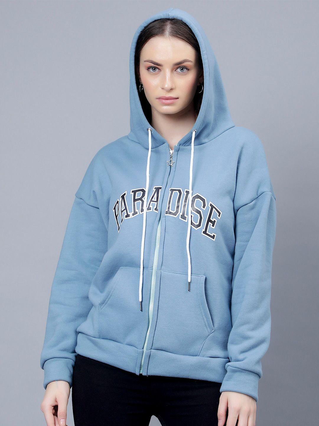 albion women blue hooded sweatshirt