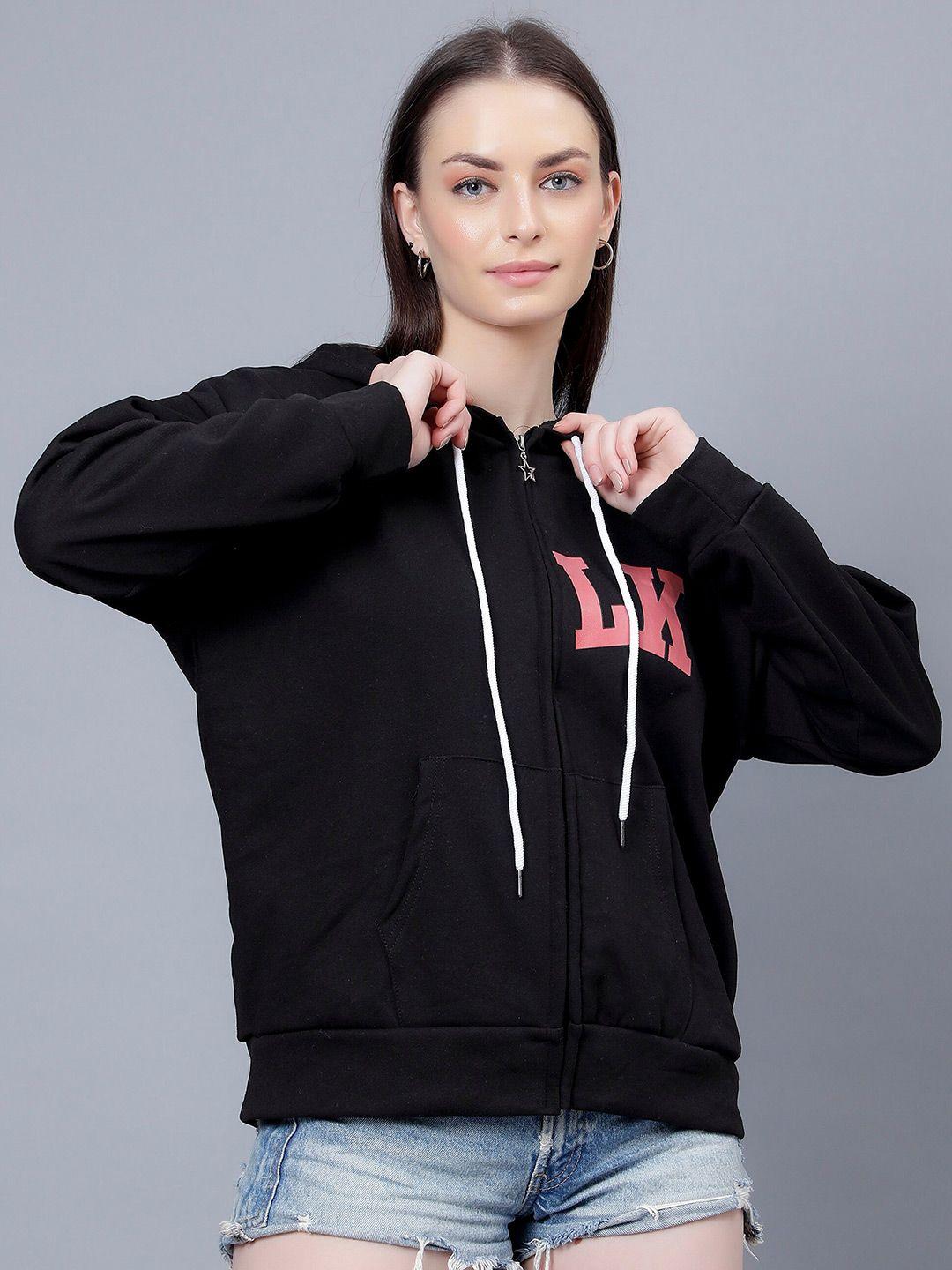 albion women black hooded sweatshirt