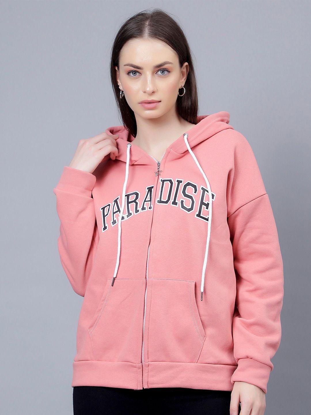 albion women peach-coloured hooded sweatshirt