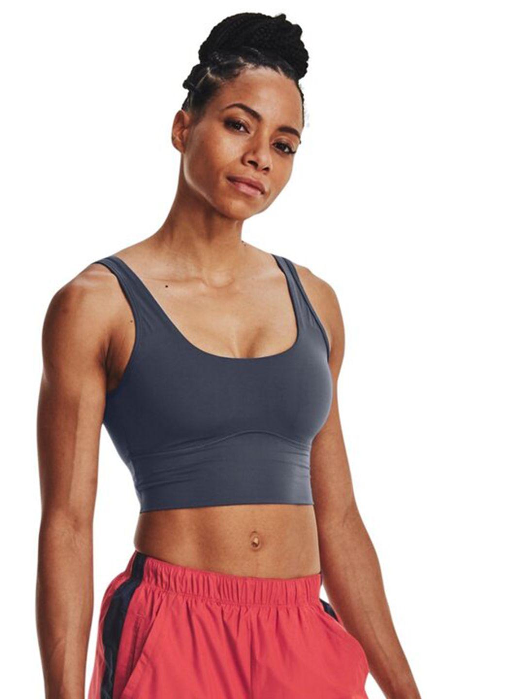 under armour round neck sleeveless crop t-shirt