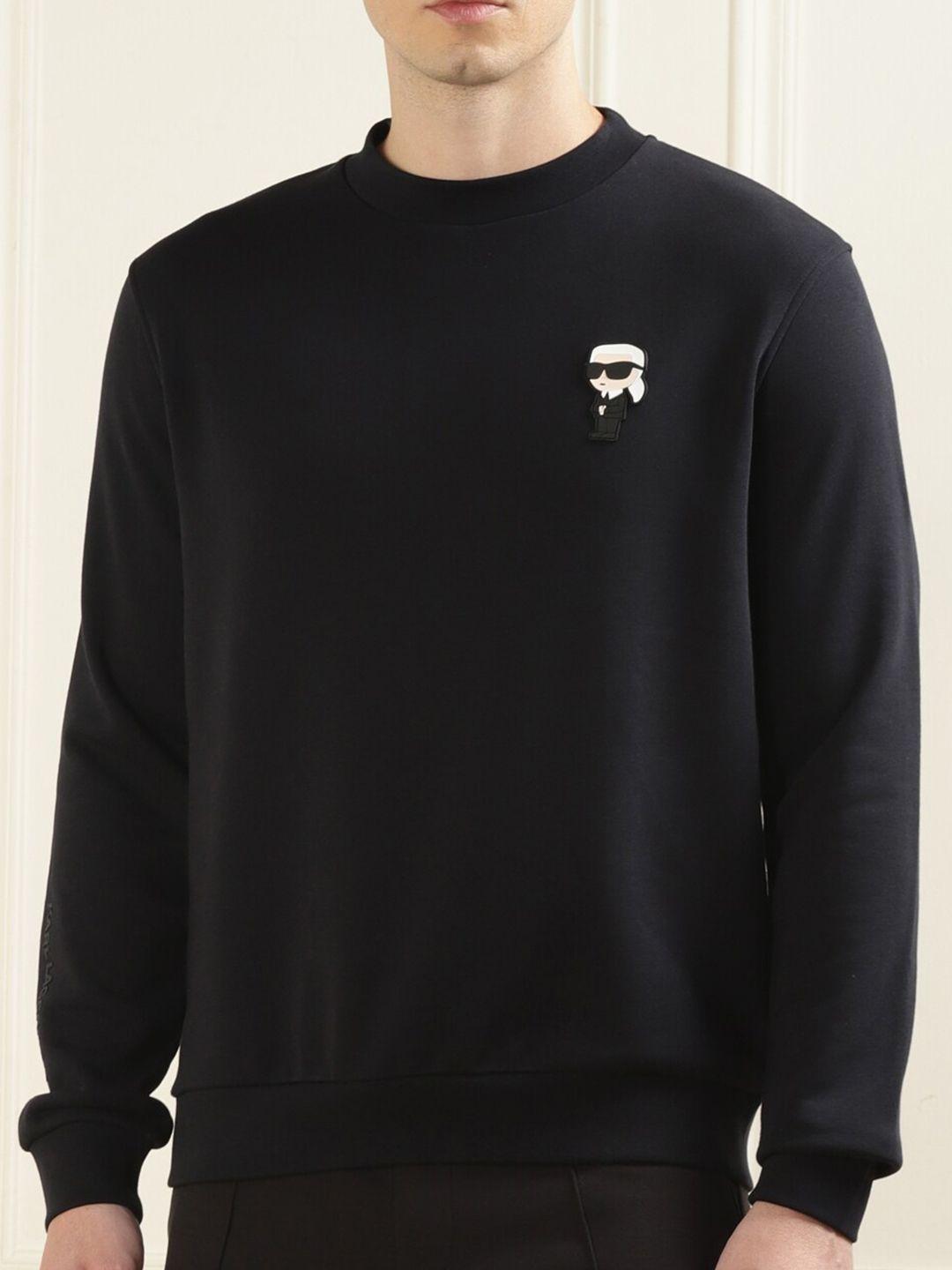 karl lagerfeld men navy blue sweatshirt