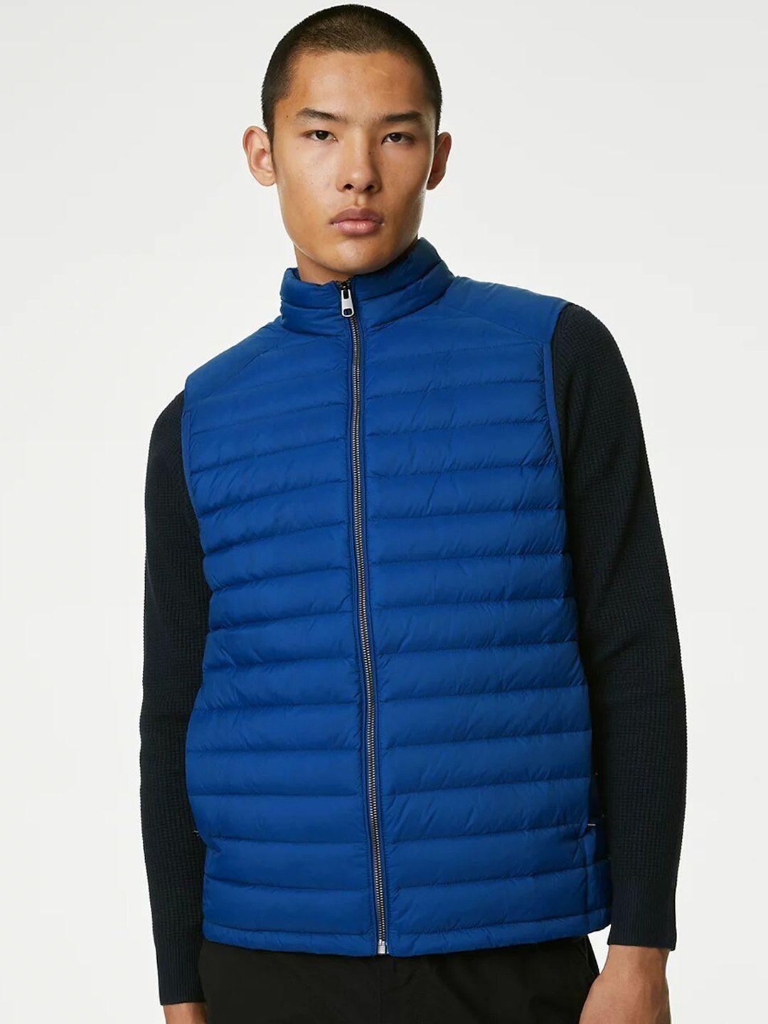 marks & spencer stand collar sleeveless puffer jacket