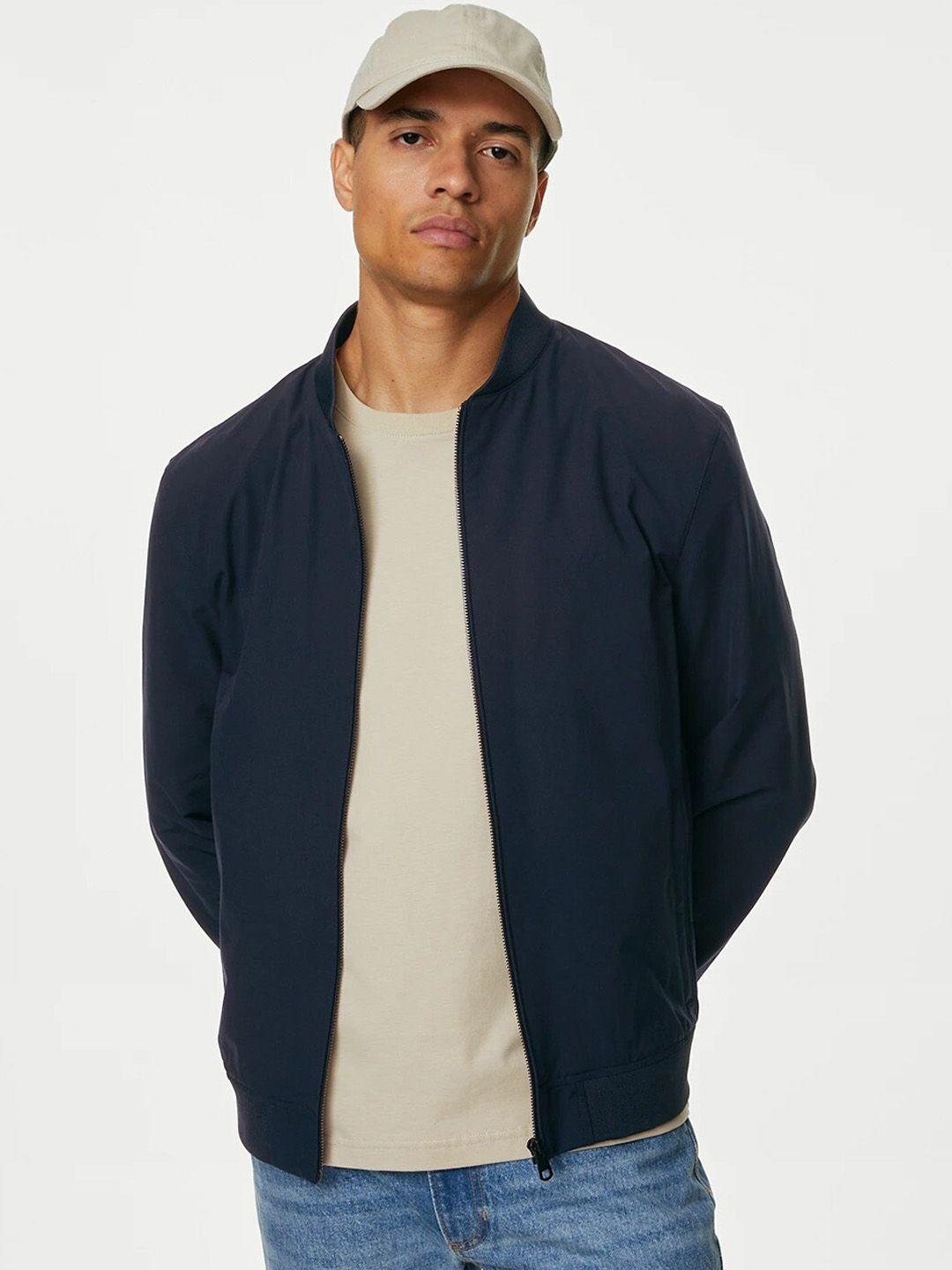 marks & spencer mandarin collar bomber jacket