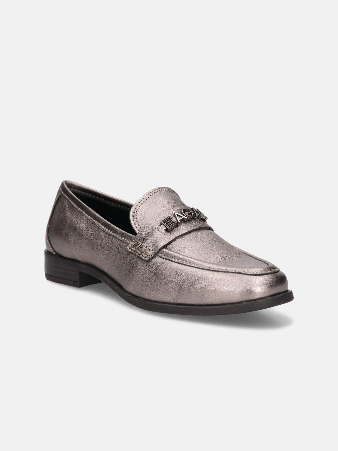 bagatt women rosalie textured leather loafers