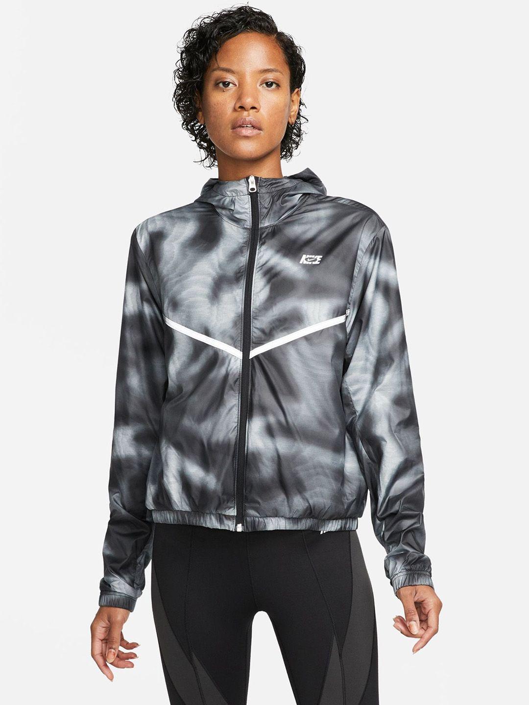 nike printed running sporty jacket