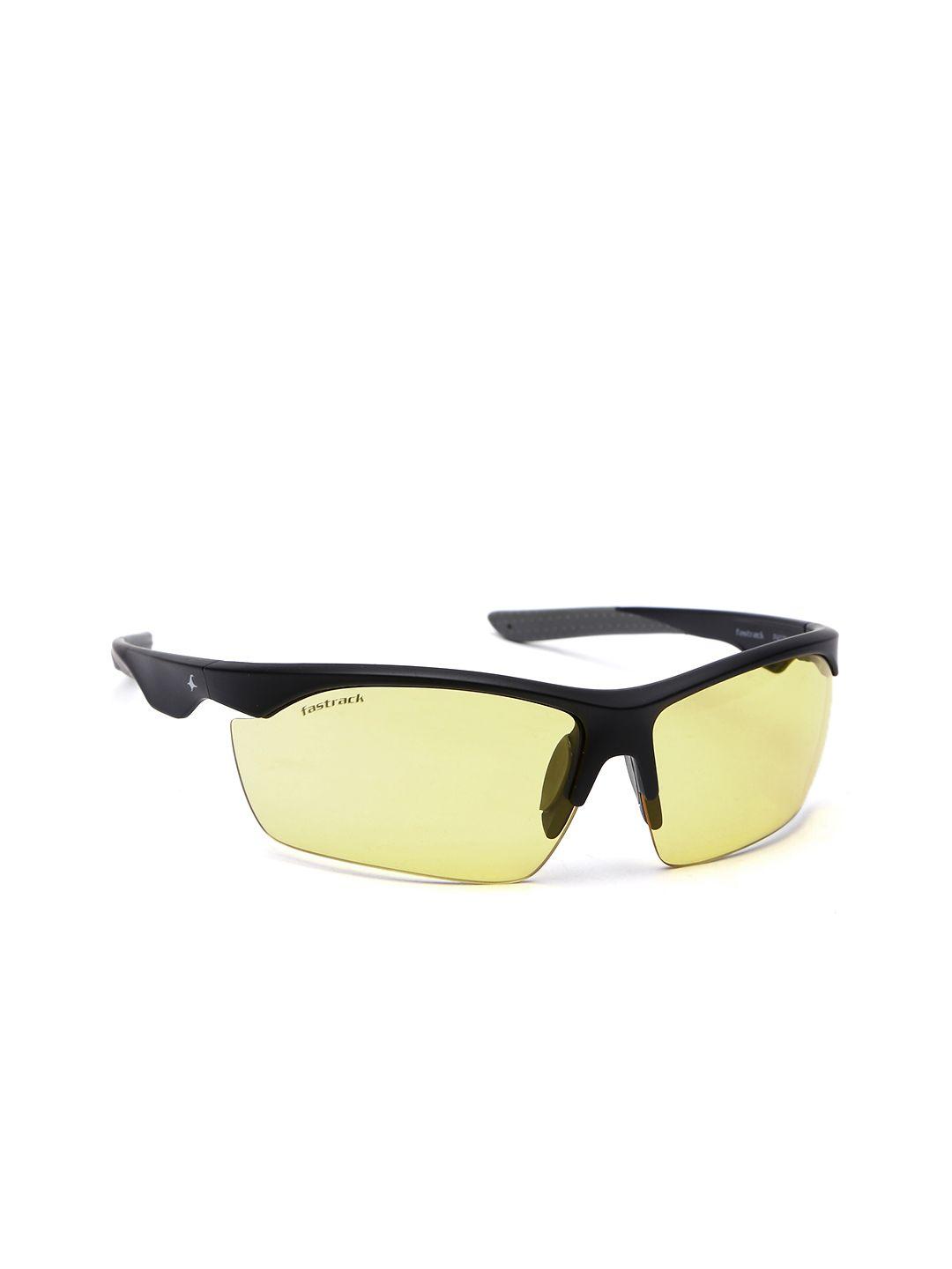 fastrack men yellow sports sunglasses p402bu2in