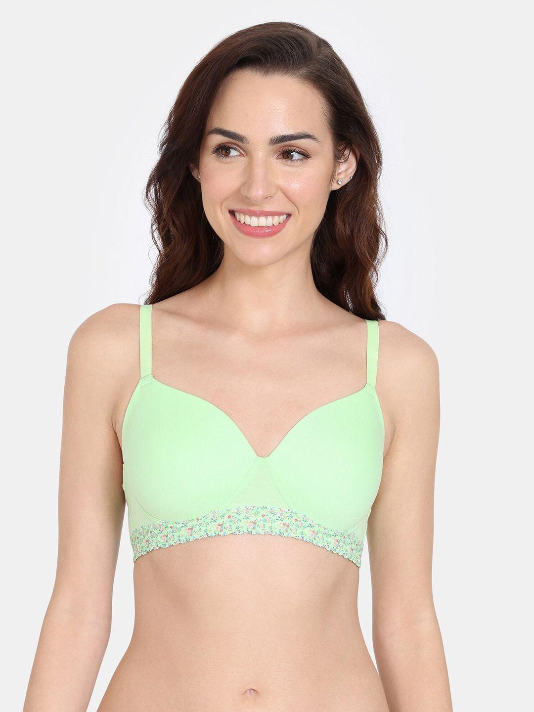 zivame half coverage lightly padded all day comfort t-shirt bra