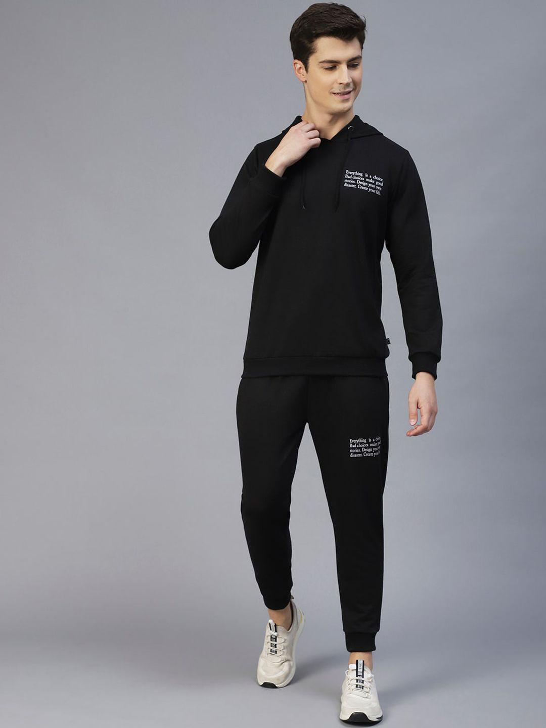 rigo typograpy printed hooded tracksuit