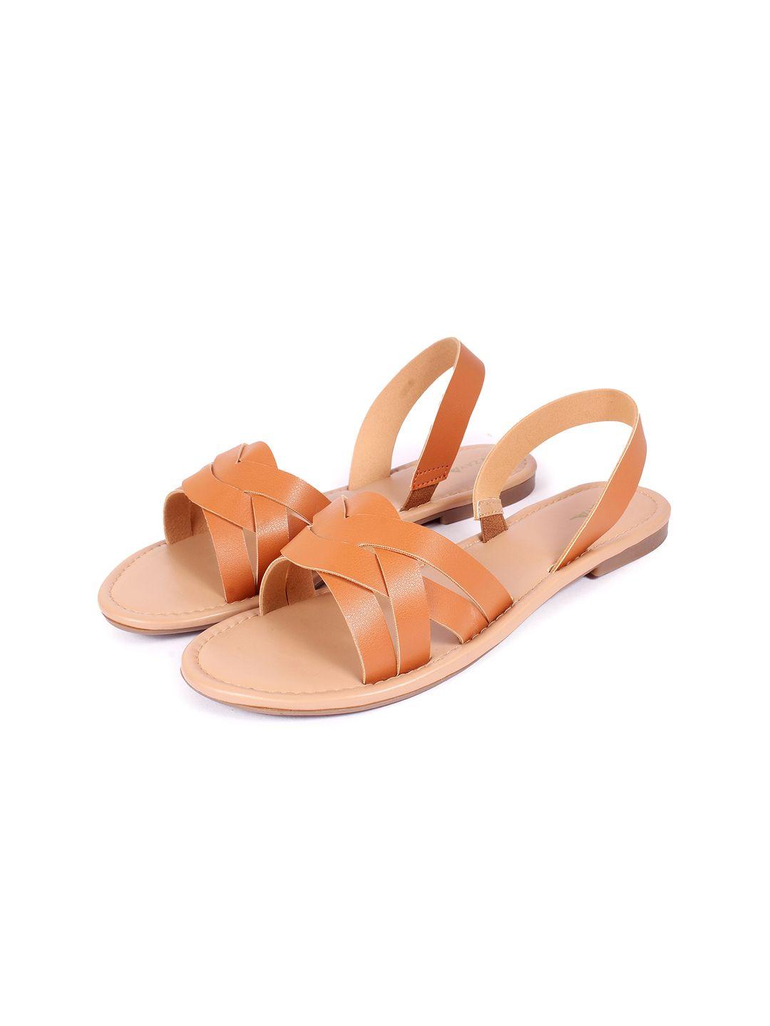 wzaya open toe flats with backstrap