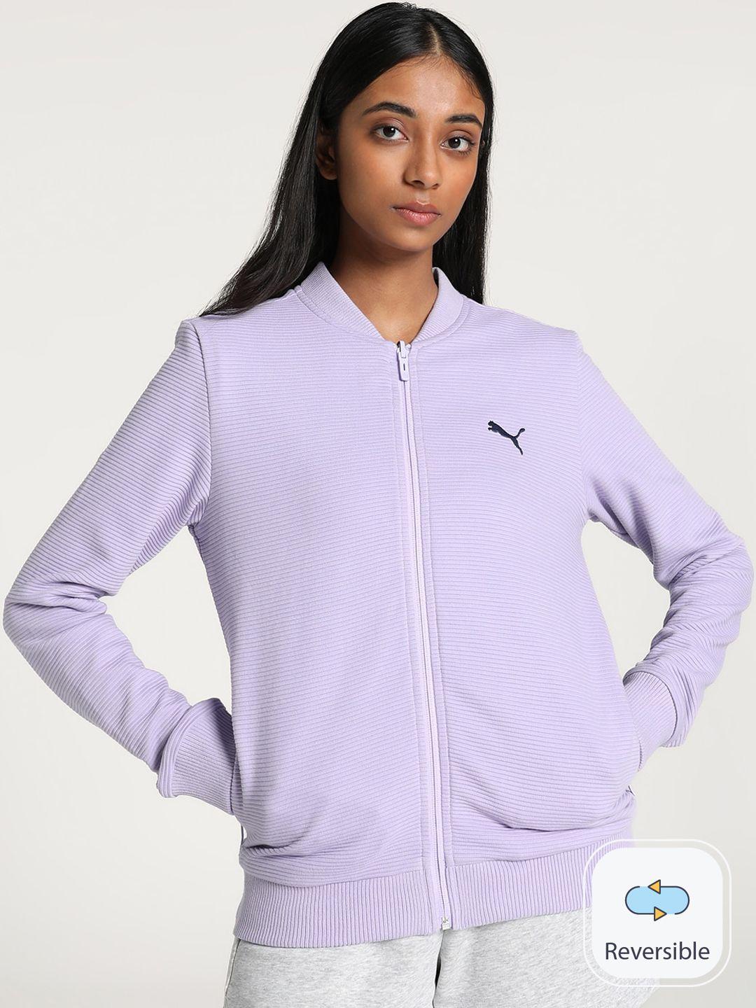 puma reversible full-zip cotton sporty jackets