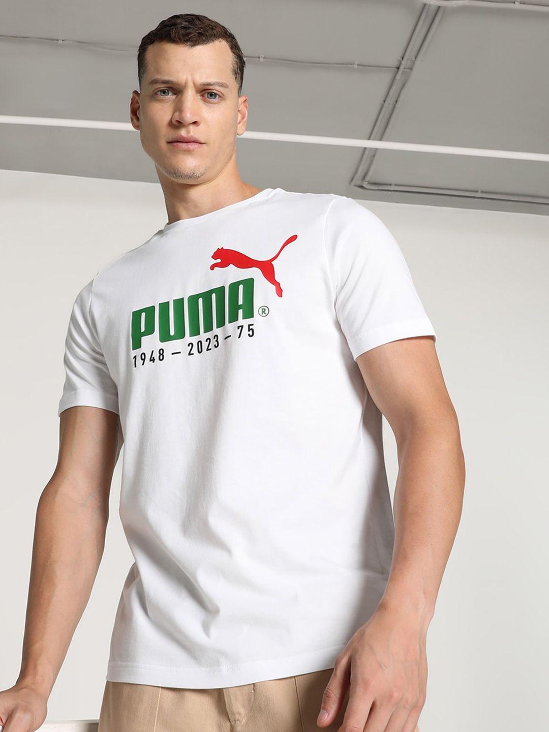 puma no.1 logo celebration printed cotton t-shirt