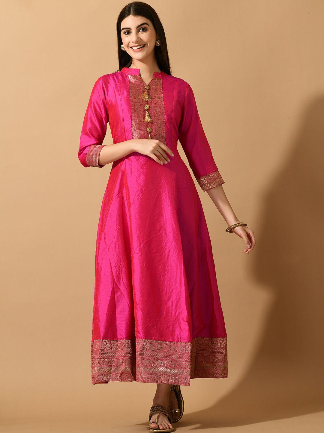 sangria anarkali ankle length kurta