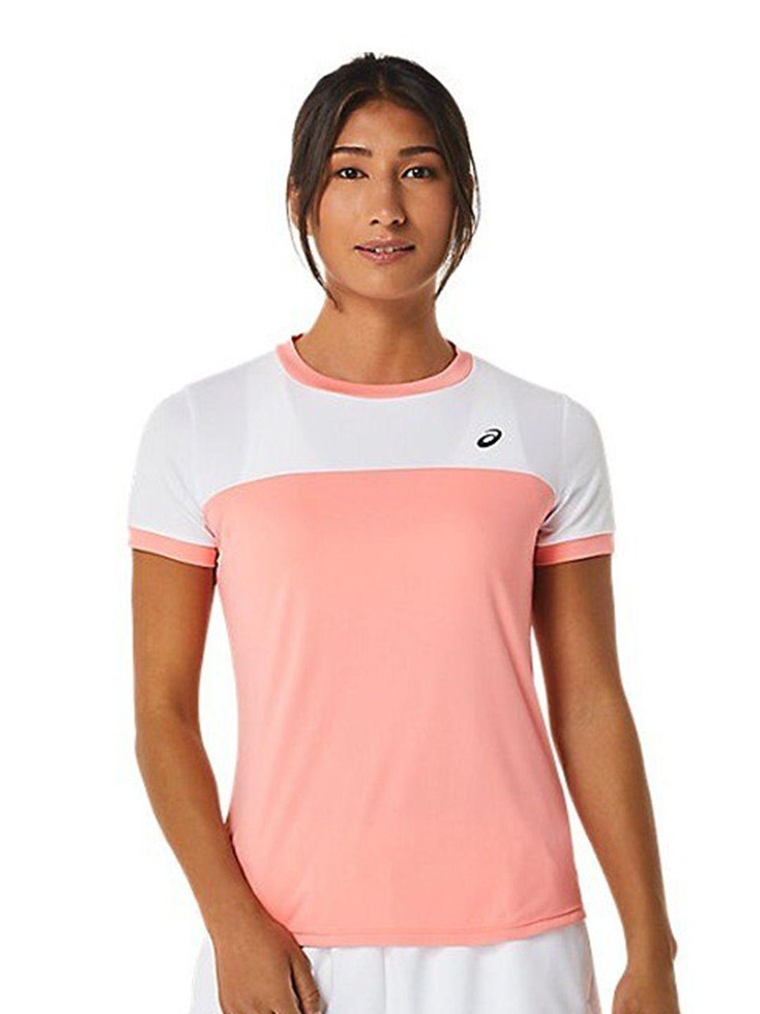 asics court ss colourblocked short sleeved t-shirt