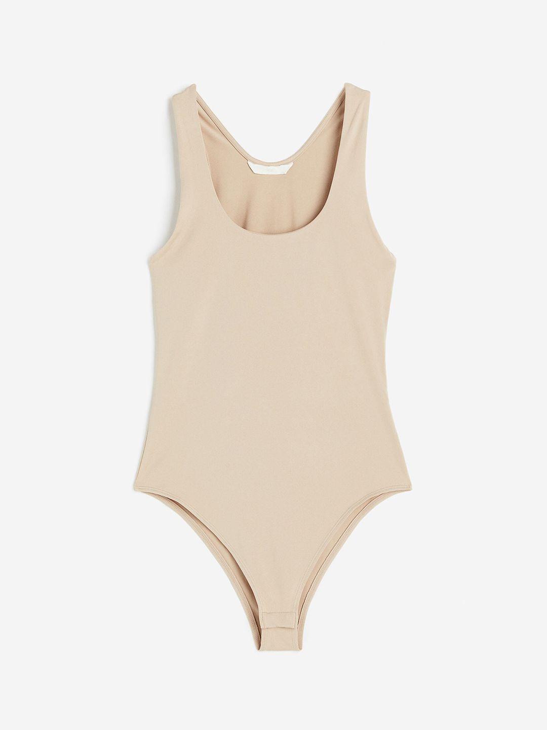 h&m sleeveless jersey bodysuit