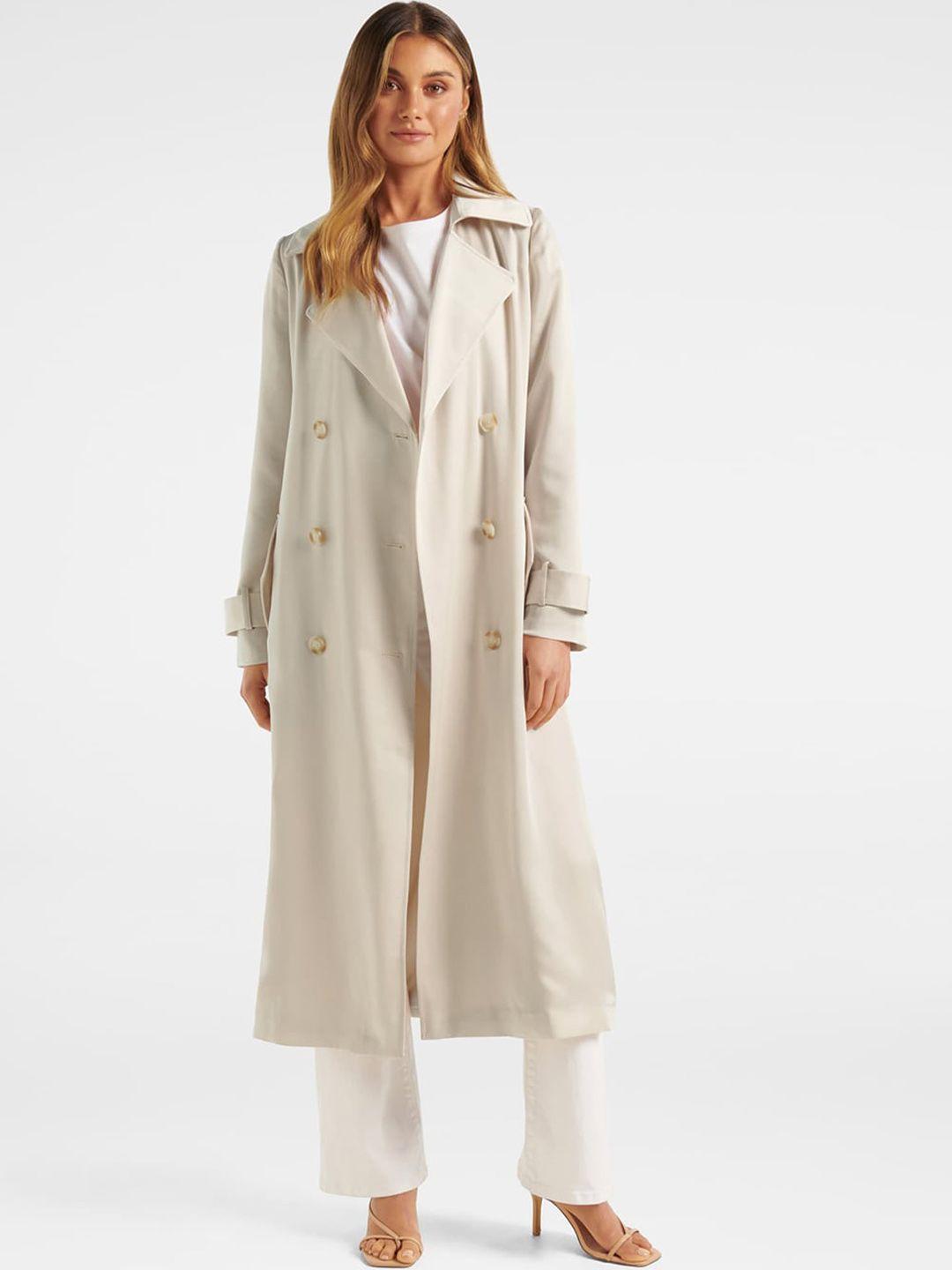 forever new double-breasted trench coat